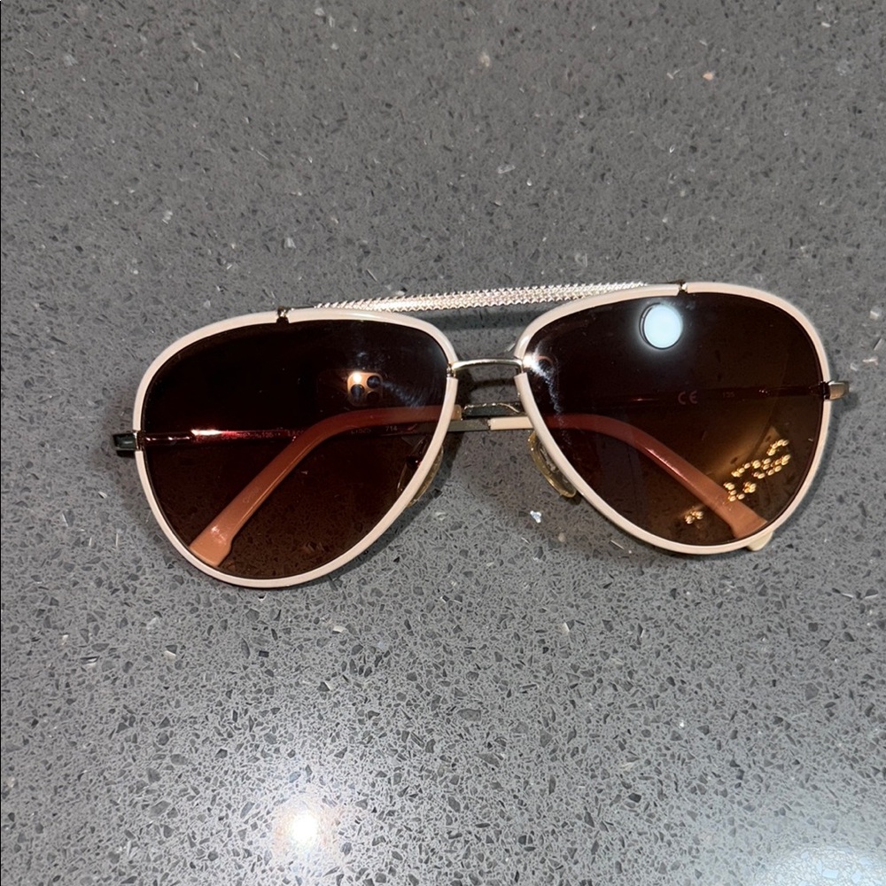 Lacoste Brown Classic Sunglasses with Aviator Frames